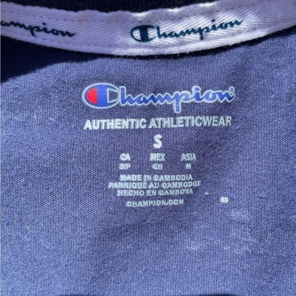 Champions Navy Logo Crop Top - Picture 7 of 13